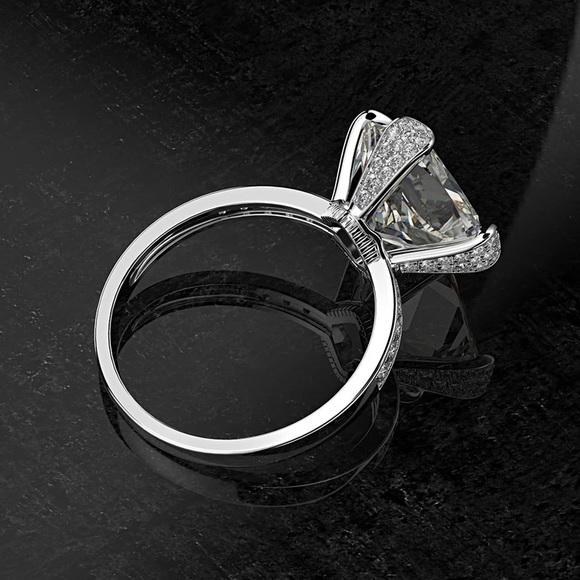 4ct Princess Cut Ring - Picture 11 of 15